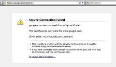 Secure Connection Failed